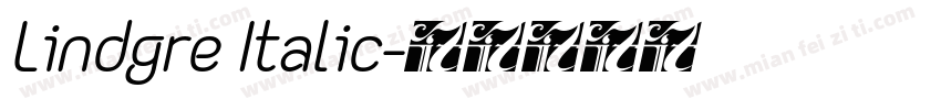 Lindgre Italic字体转换